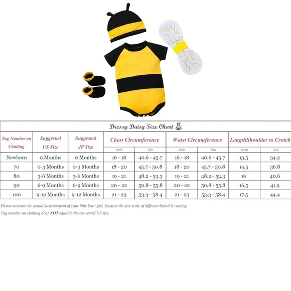 Honey Bee Onesie Romper Costume - Picture 5 of 6